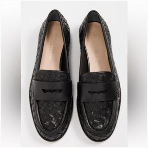 Loeffler Randall Black Rachel Woven Loafers